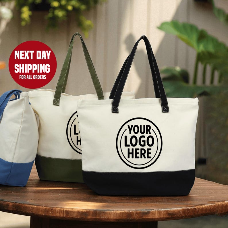 Women Bags Company - Personalisierte Logo-Tragetasche Individuelles Firmenlogo Canvas-Tasche für