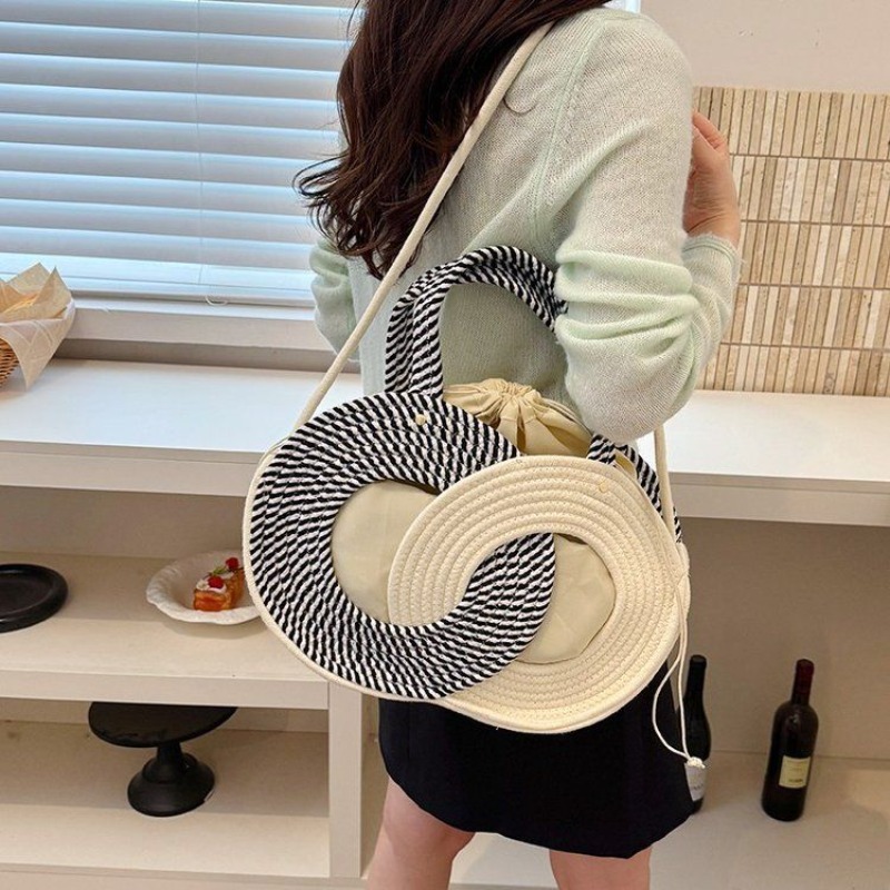 Women'S Young Bags - Frühlings-Neuheit: Modische Khaki-Umhängetasche mit Weißem Akzent