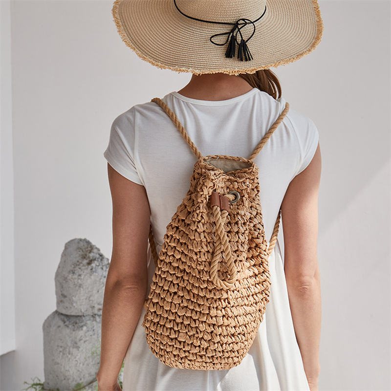 2023 sommer Casual Stroh Rucks – Women'S Raffia Bags Bewertung und Preis