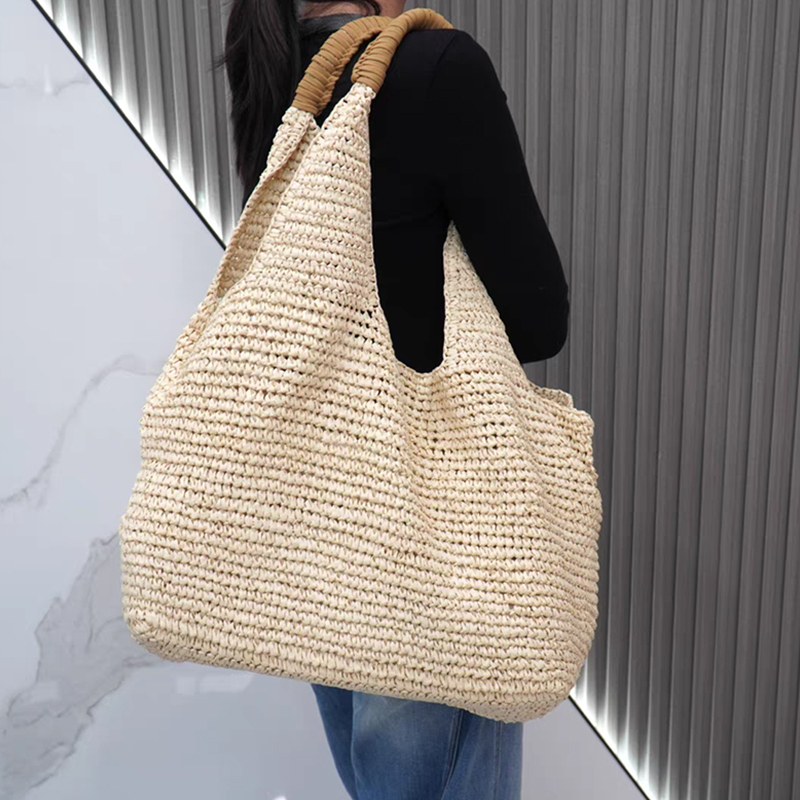 Raffia Gewebte Stroh-Schultert – Women'S Raffia Bags Bewertung und Preis