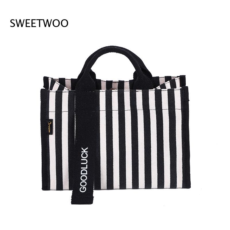2026 Vertikal gestreifte Canva – Women Hand Bags For Office Bewertung und Preis