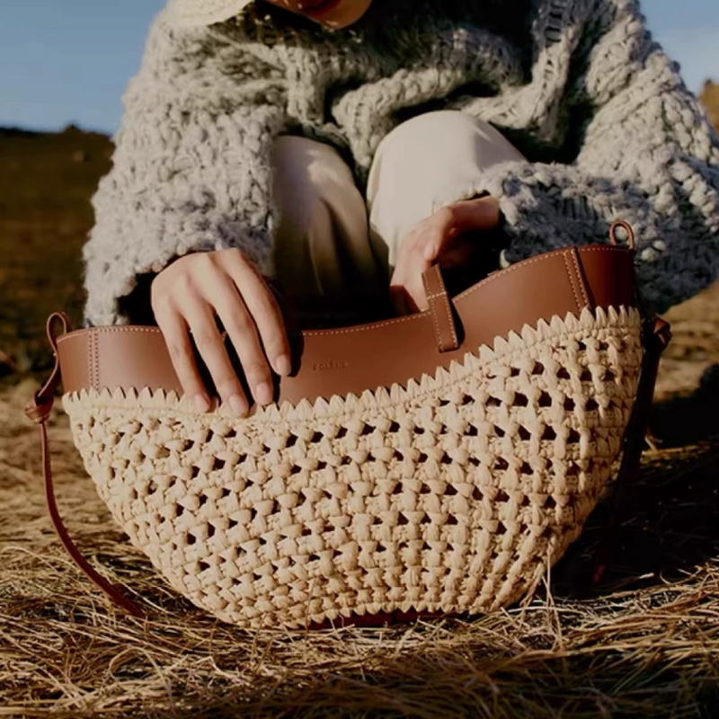 2026 Sommer Ausgehöhlte Raffia – Women'S Raffia Bags Bewertung und Preis